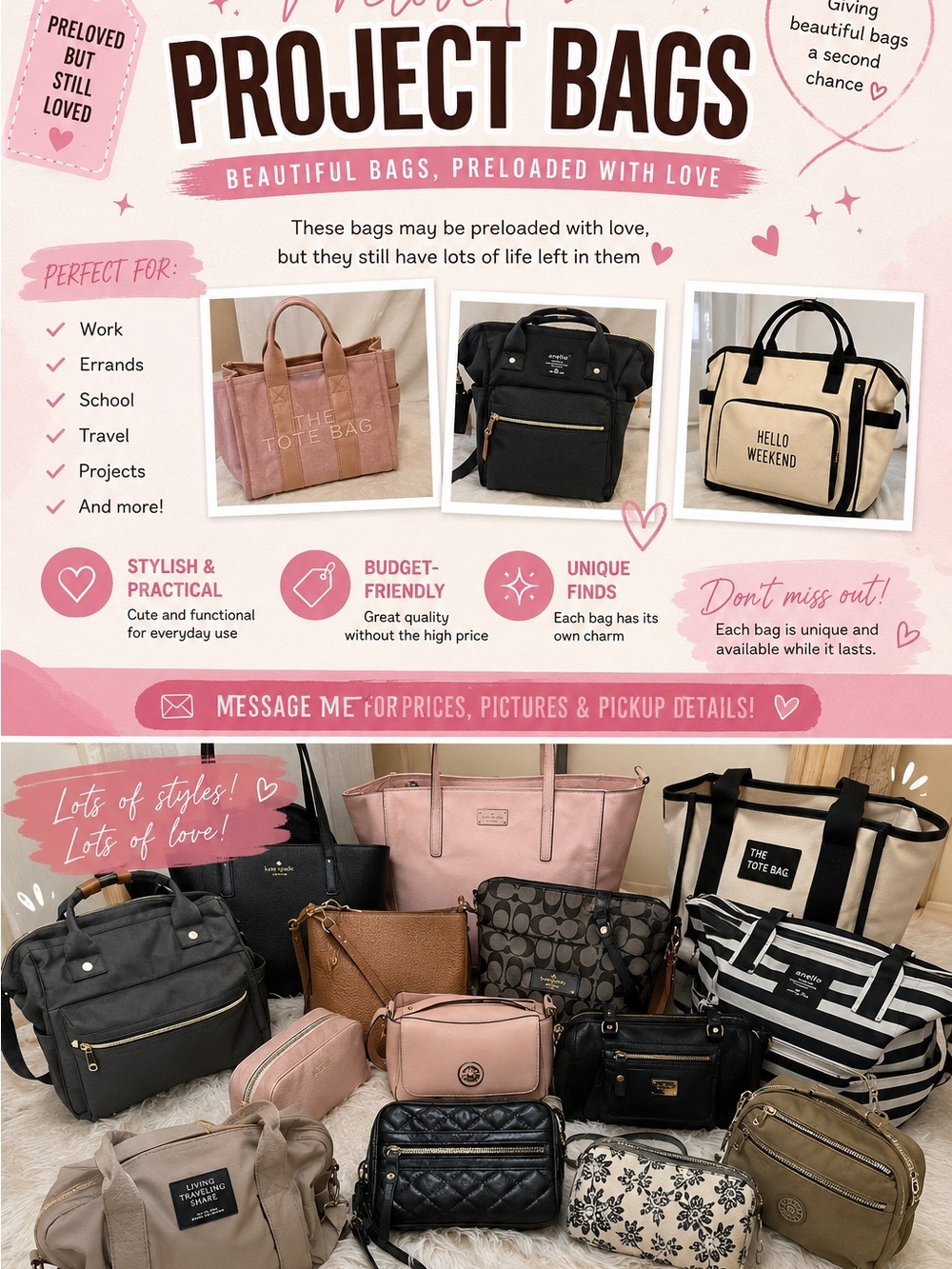 Assorted Women’s Tote & Shoulder Bags